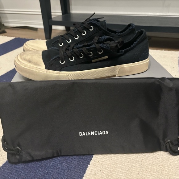 Balenciaga Paris low white/black size 11 - Picture 1 of 2